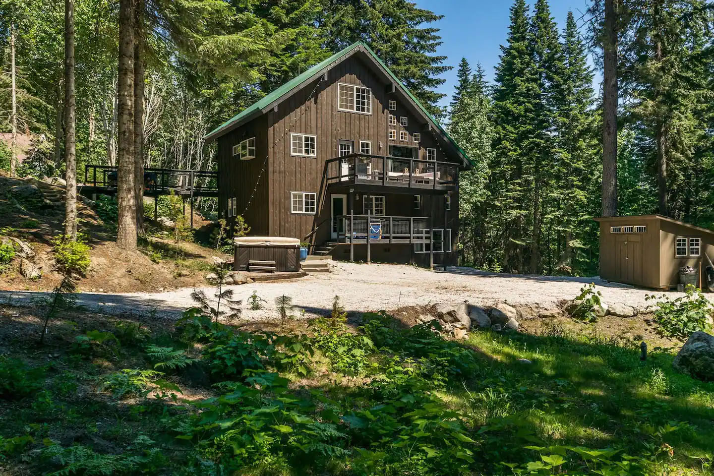 The Rustic at Lake Wenatchee from Woods